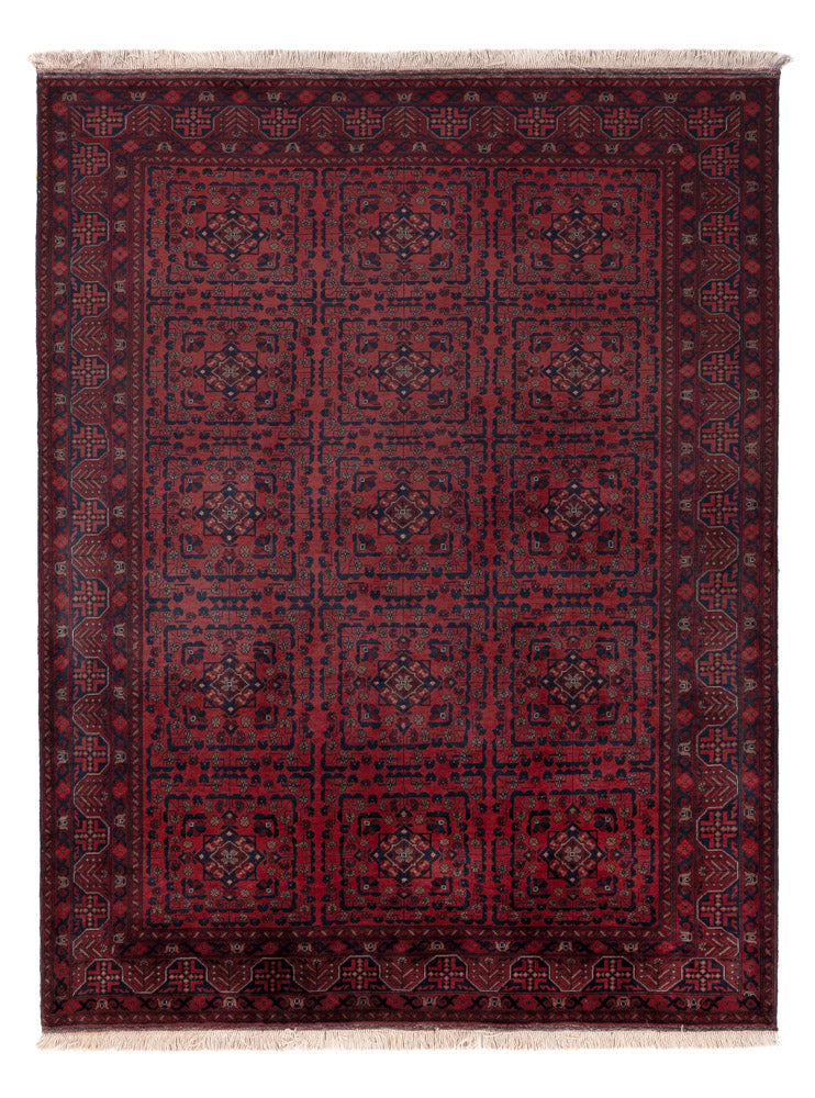 Afghan Rug - Royal - 198 x 153 cm - red