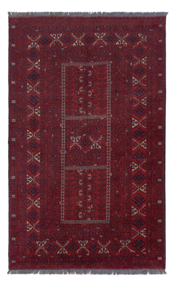 Afghan Rug - 252 x 154 cm - red