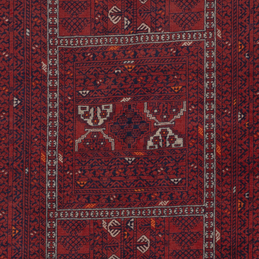 Afghan Rug - 252 x 154 cm - red