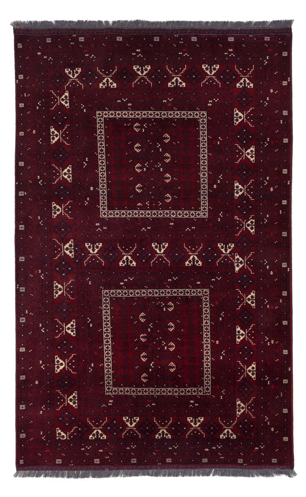 Afghan Rug - 258 x 159 cm - red