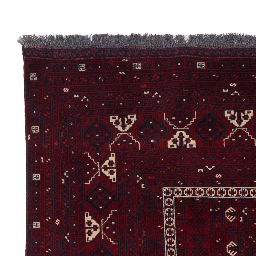 Afghan Rug - 258 x 159 cm - red