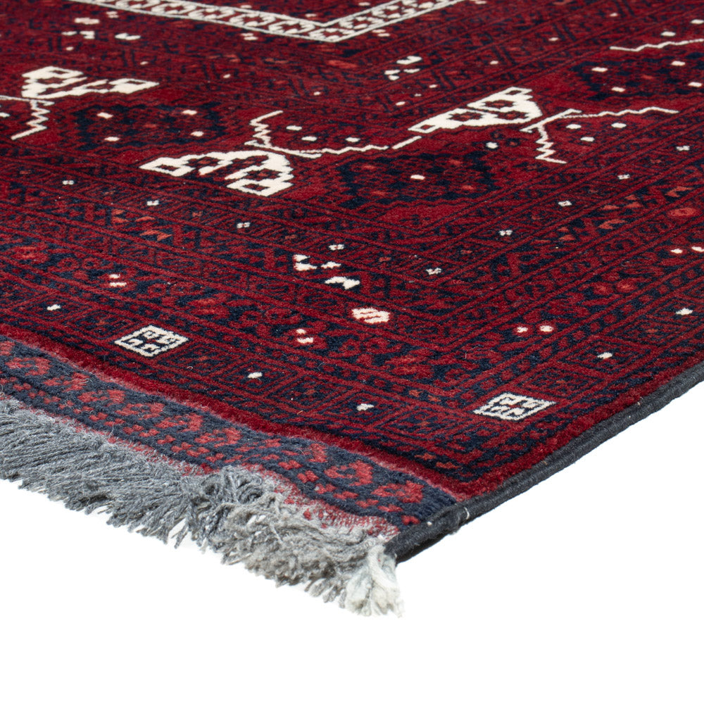 Afghan Rug - 258 x 159 cm - red