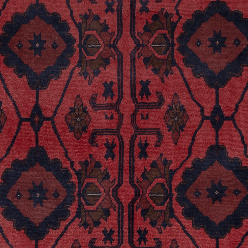 Afghan Rug - Kunduz - 200 x 156 cm - red