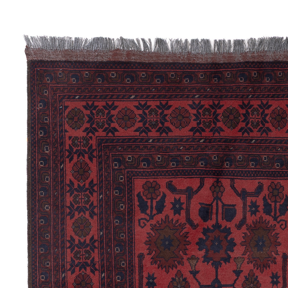Afghan Rug - Kunduz - 200 x 156 cm - red
