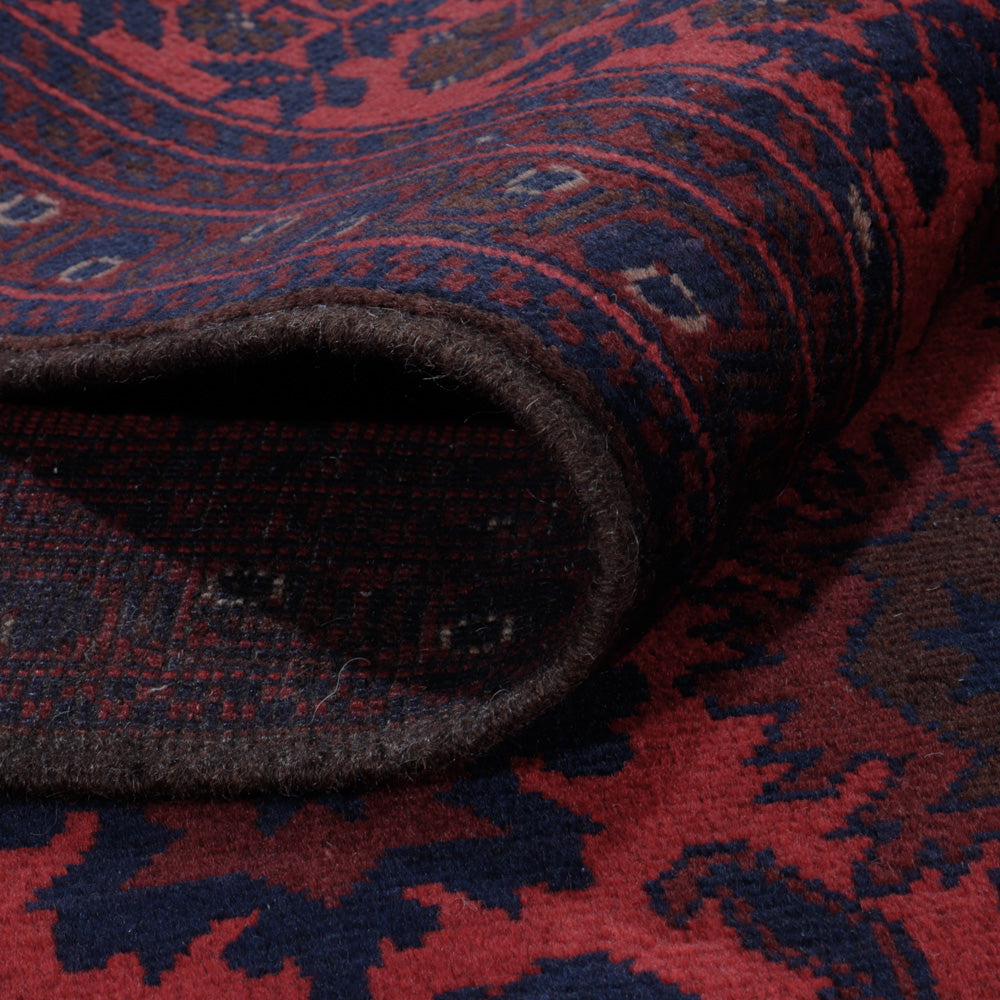 Afghan Rug - Kunduz - 200 x 156 cm - red