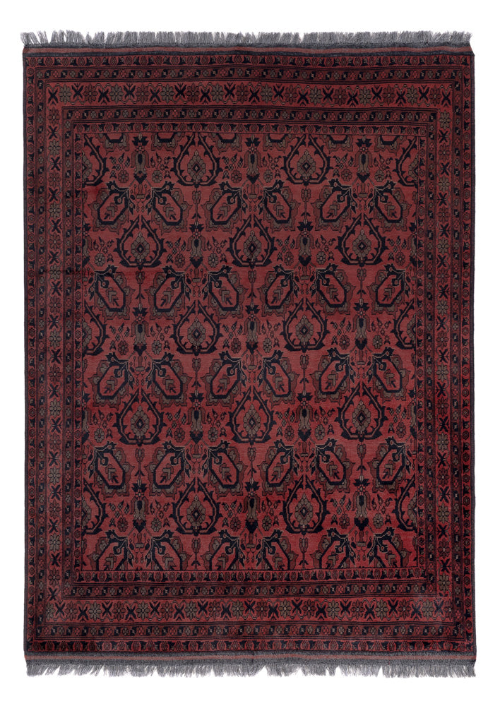 Afghan Rug - Kunduz - 197 x 150 cm - red