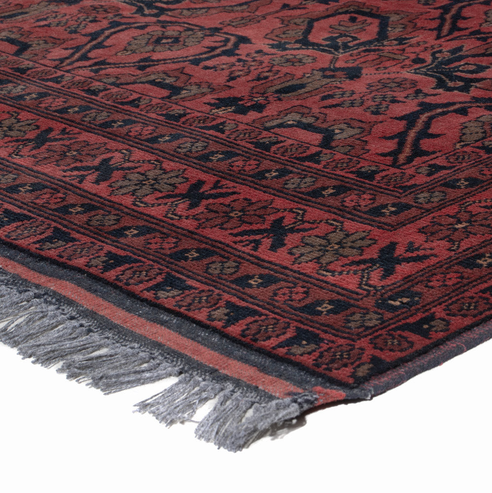 Afghan Rug - Kunduz - 197 x 150 cm - red