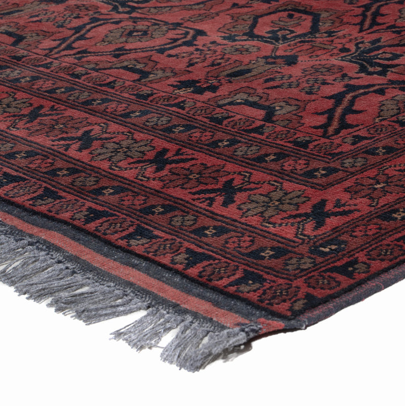 Afghan Rug - Kunduz - 197 x 150 cm - red