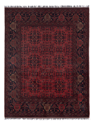 Afghan Rug - Kunduz - 195 x 149 cm - red