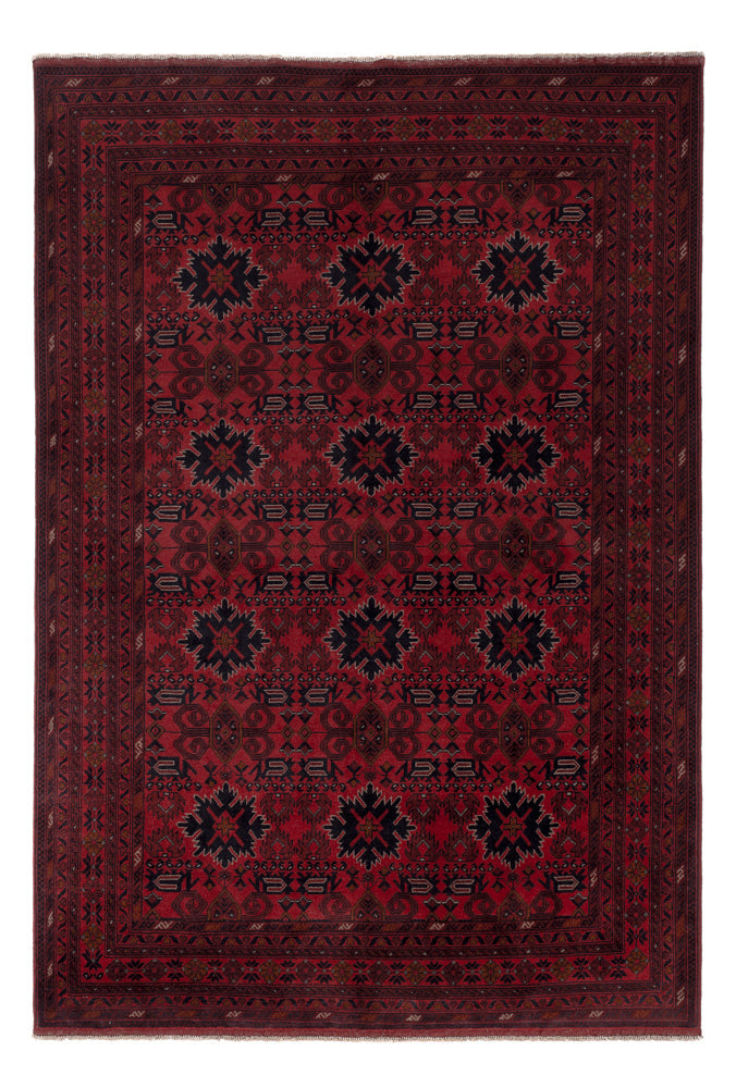 Afghan Rug - Kunduz - 293 x 199 cm - red