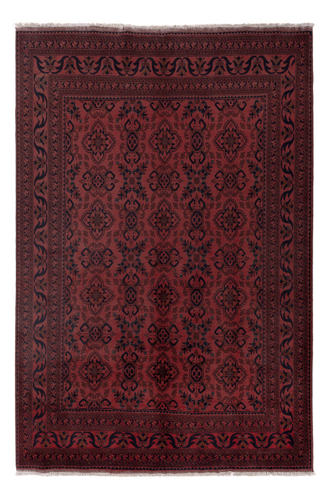 Afghan Rug - Kunduz - 303 x 205 cm - red
