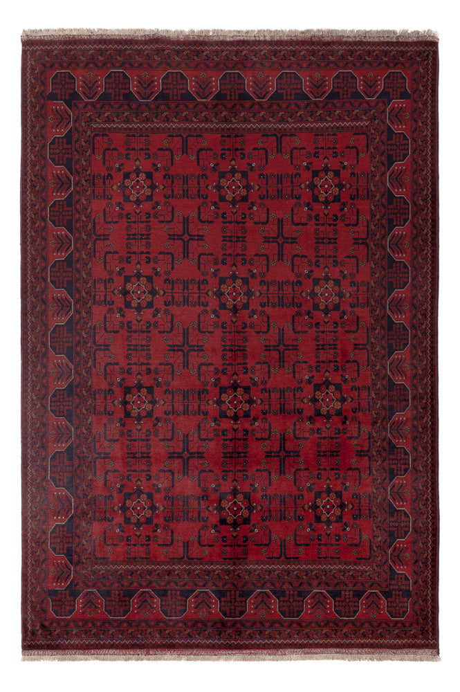 Afghan Rug - Kunduz - 296 x 205 cm - red