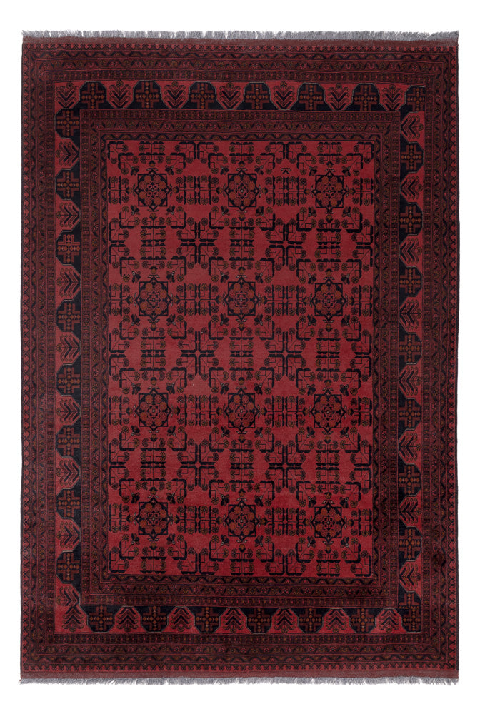 Afghan Rug - Kunduz - 292 x 196 cm - red