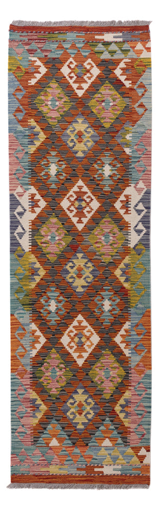 Runner Kelim Rug - Splash - 202 x 60 cm - multicolored