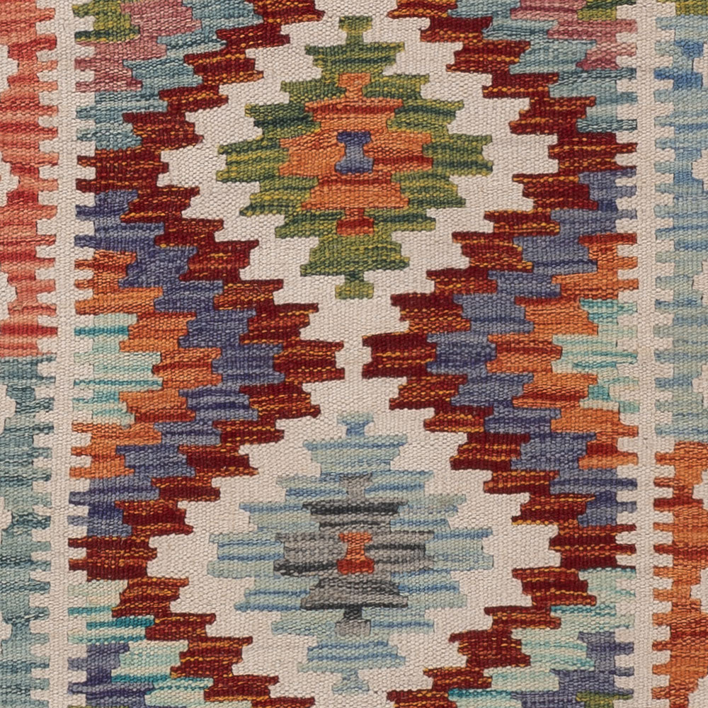 Runner Kelim Rug - Splash - 192 x 60 cm - multicolored