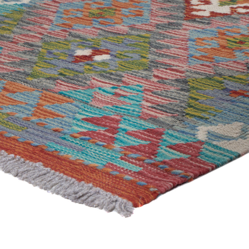 Runner Kelim Rug - Splash - 200 x 62 cm - multicolored