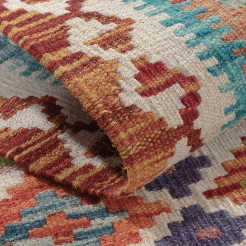 Runner Kelim Rug - Splash - 191 x 57 cm - multicolored