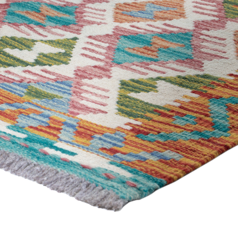 Runner Kelim Rug - Splash - 195 x 60 cm - multicolored