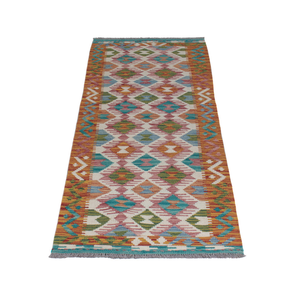 Runner Kelim Rug - Splash - 195 x 60 cm - multicolored
