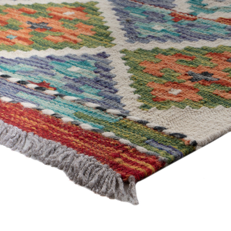 Runner Kelim Rug - Splash - 206 x 60 cm - multicolored
