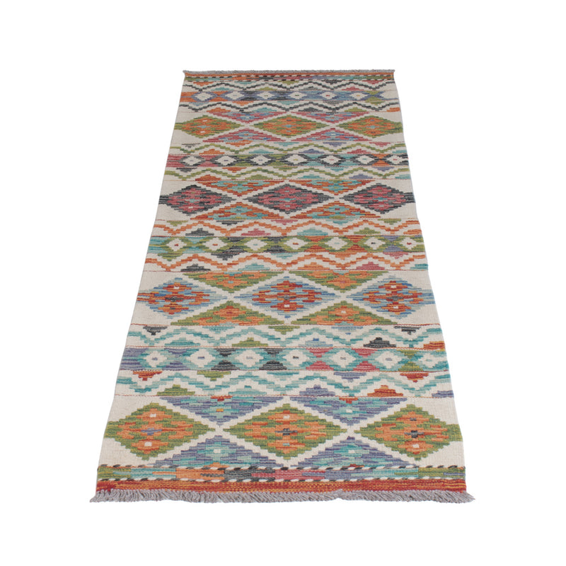 Runner Kelim Rug - Splash - 206 x 60 cm - multicolored