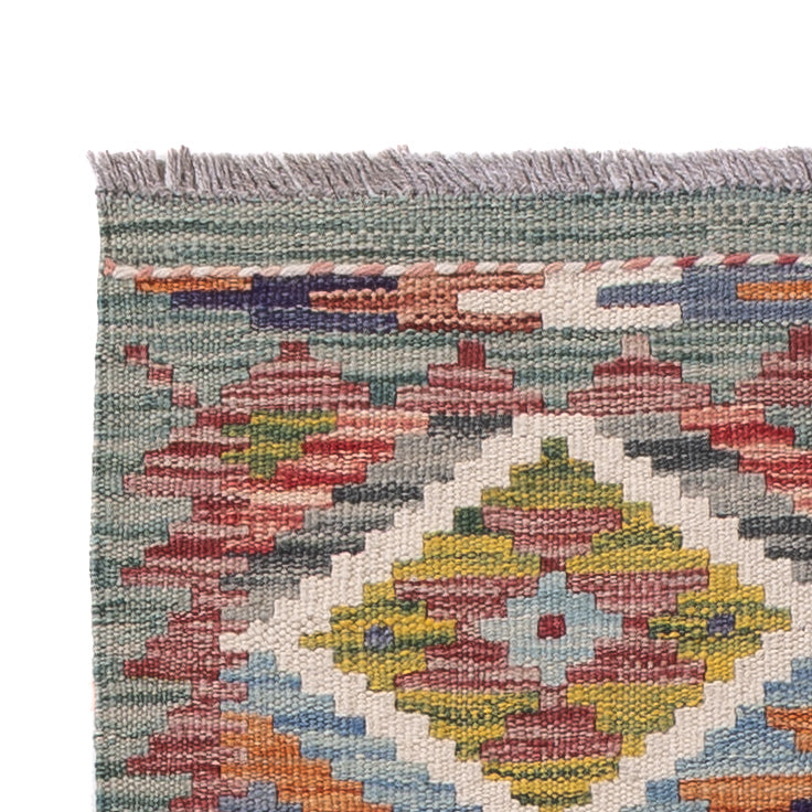 Runner Kelim Rug - Splash - 195 x 60 cm - multicolored