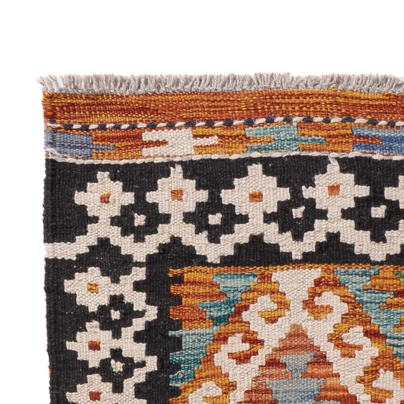 Runner Kelim Rug - Splash - 203 x 68 cm - multicolored