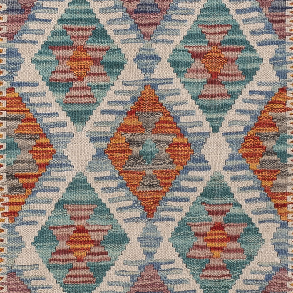 Runner Kelim Rug - Splash - 188 x 62 cm - multicolored