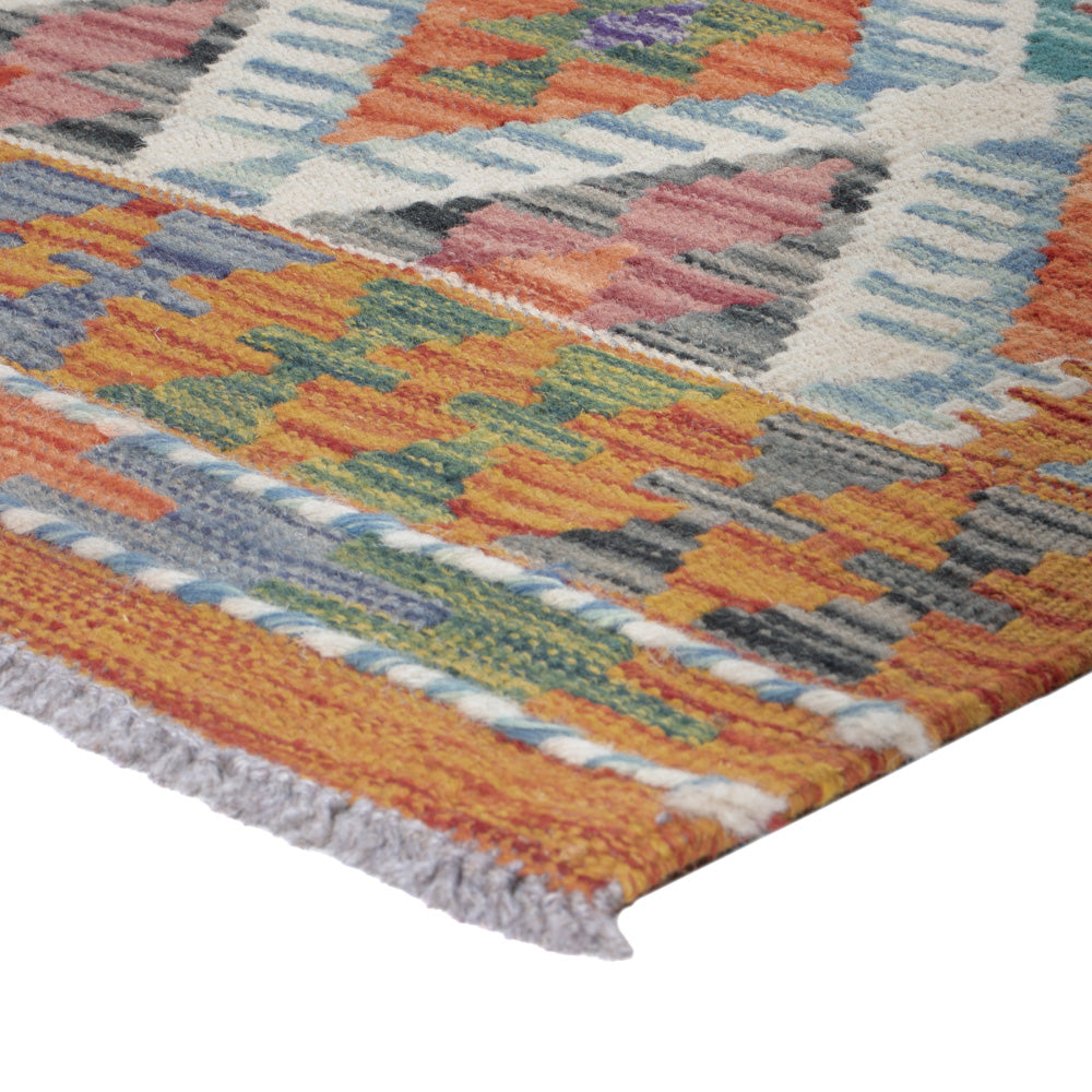 Runner Kelim Rug - Splash - 188 x 62 cm - multicolored