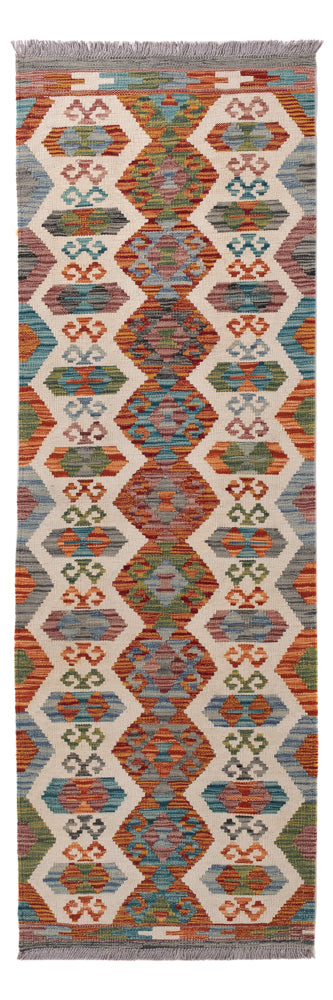 Runner Kelim Rug - Splash - 197 x 64 cm - multicolored