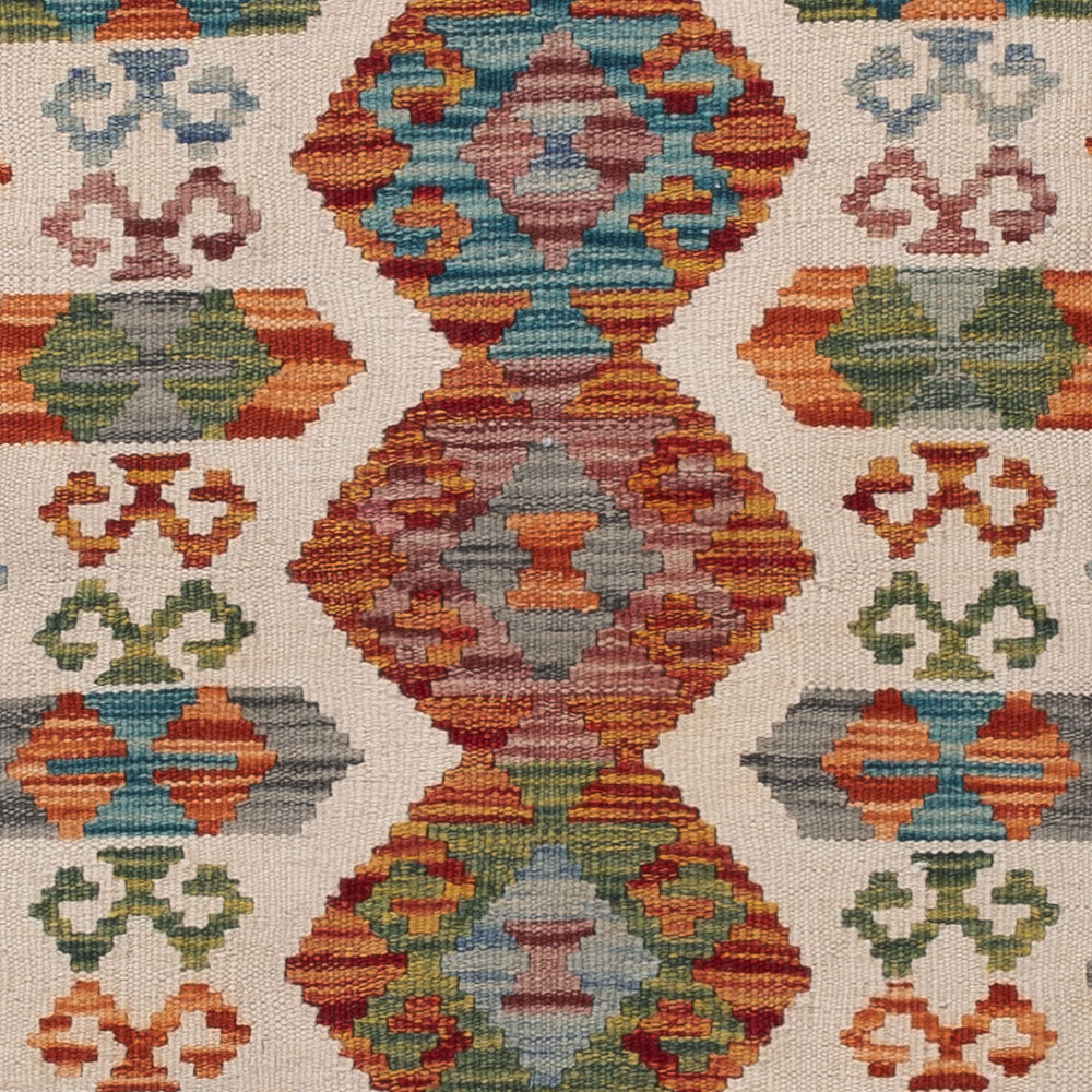 Runner Kelim Rug - Splash - 197 x 64 cm - multicolored