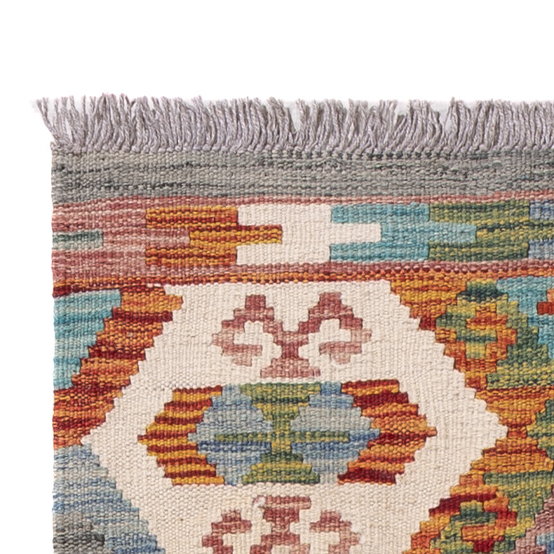 Runner Kelim Rug - Splash - 197 x 64 cm - multicolored
