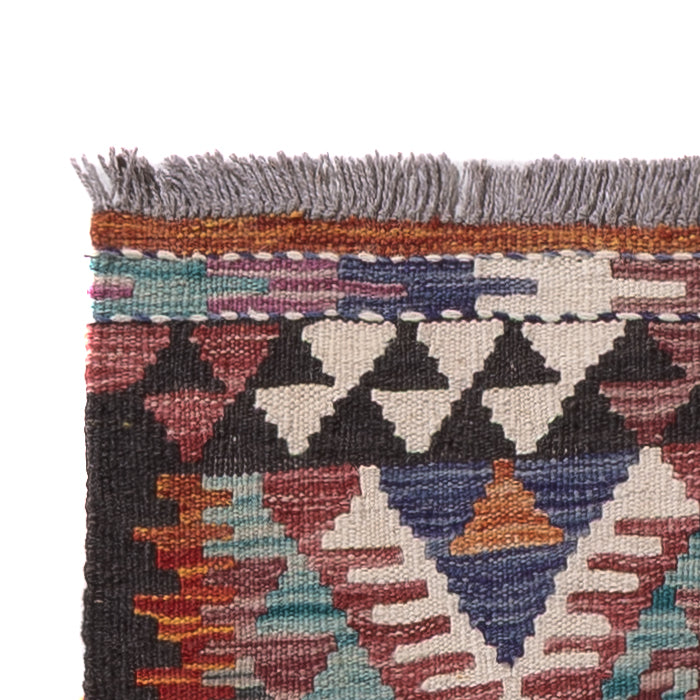 Runner Kelim Rug - Splash - 198 x 59 cm - multicolored