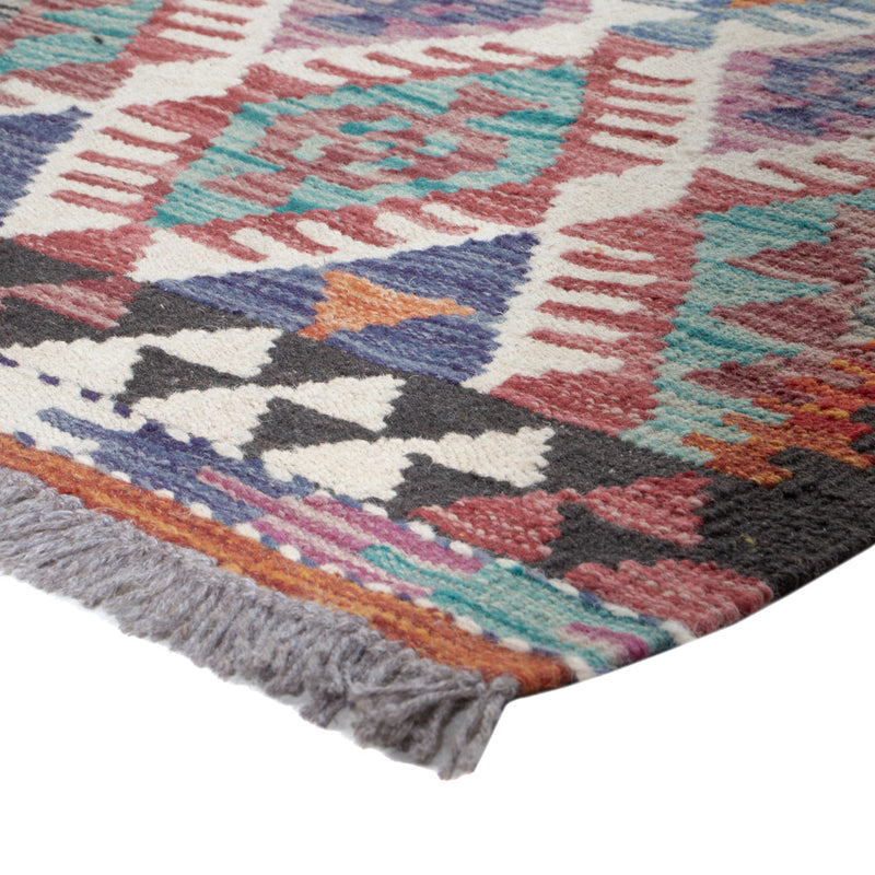 Runner Kelim Rug - Splash - 198 x 59 cm - multicolored