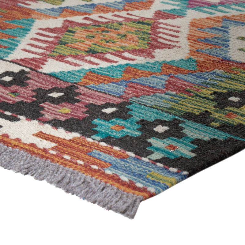 Runner Kelim Rug - Splash - 191 x 61 cm - multicolored