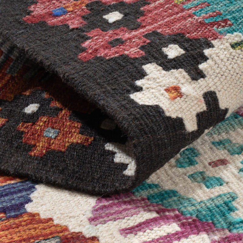 Runner Kelim Rug - Splash - 191 x 61 cm - multicolored