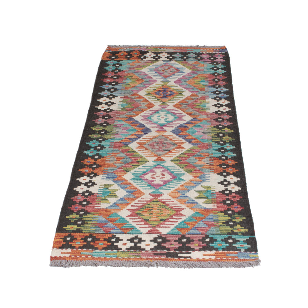 Runner Kelim Rug - Splash - 191 x 61 cm - multicolored