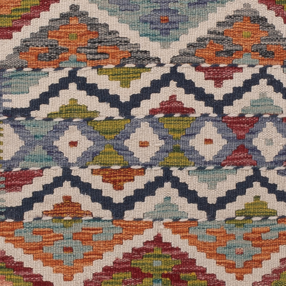 Runner Kelim Rug - Splash - 201 x 59 cm - multicolored