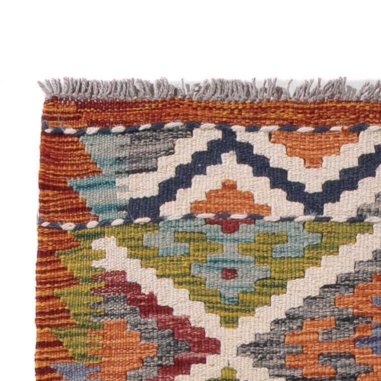 Runner Kelim Rug - Splash - 201 x 59 cm - multicolored