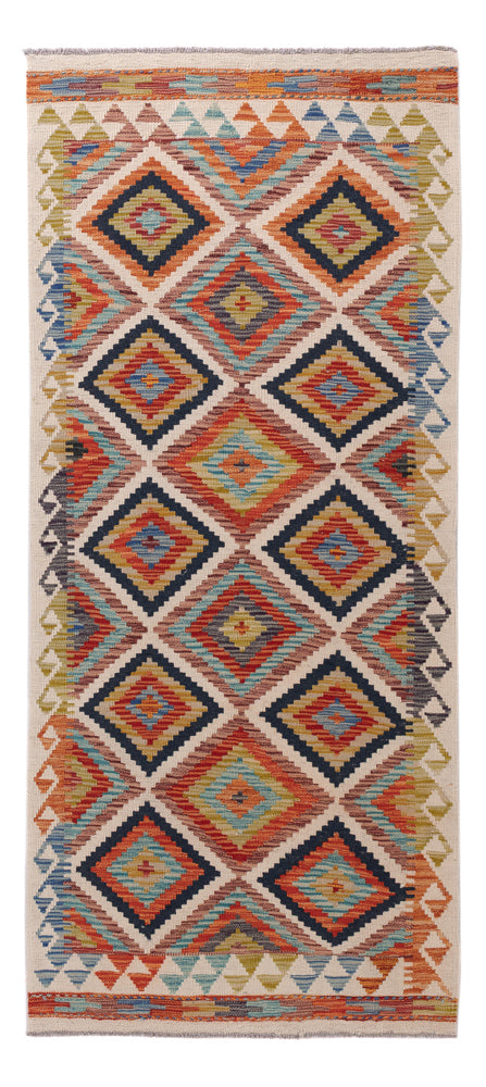 Runner Kelim Rug - Splash - 194 x 84 cm - multicolored