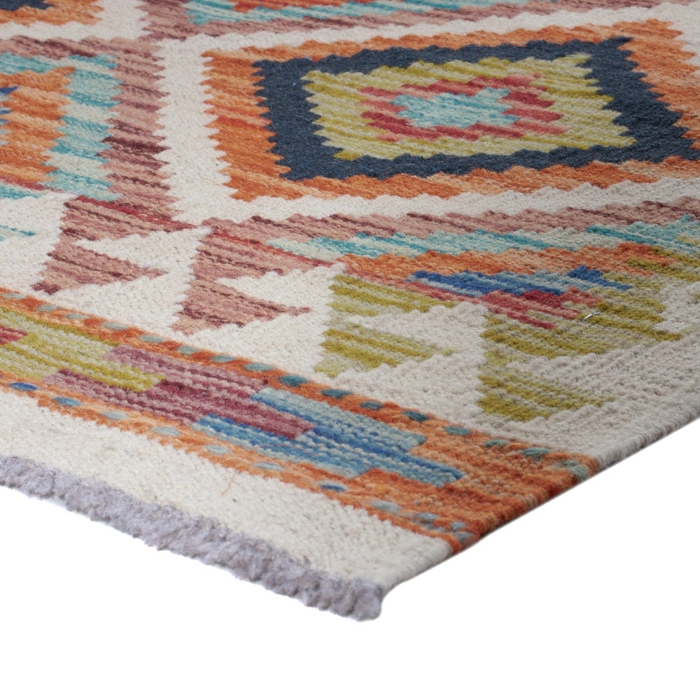 Runner Kelim Rug - Splash - 194 x 84 cm - multicolored