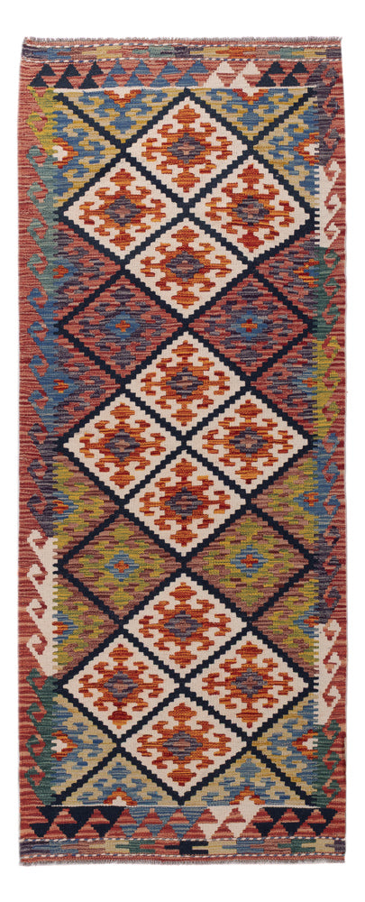 Runner Kelim Rug - Splash - 204 x 84 cm - multicolored