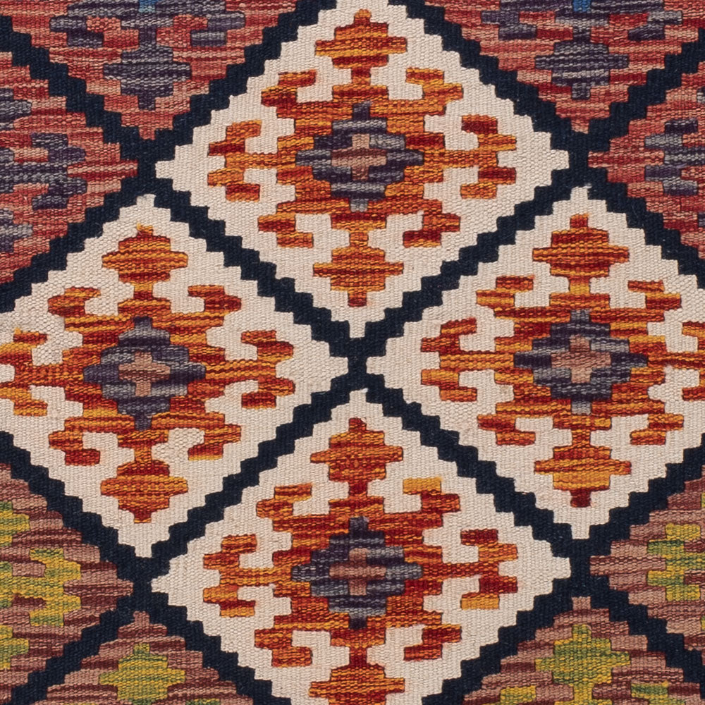 Runner Kelim Rug - Splash - 204 x 84 cm - multicolored