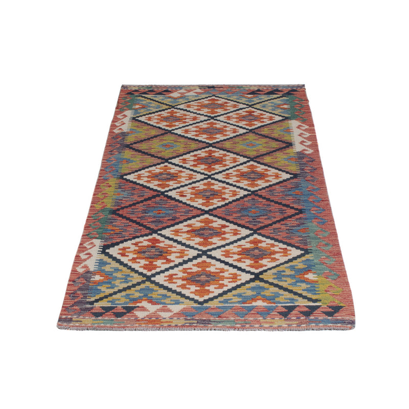 Runner Kelim Rug - Splash - 204 x 84 cm - multicolored