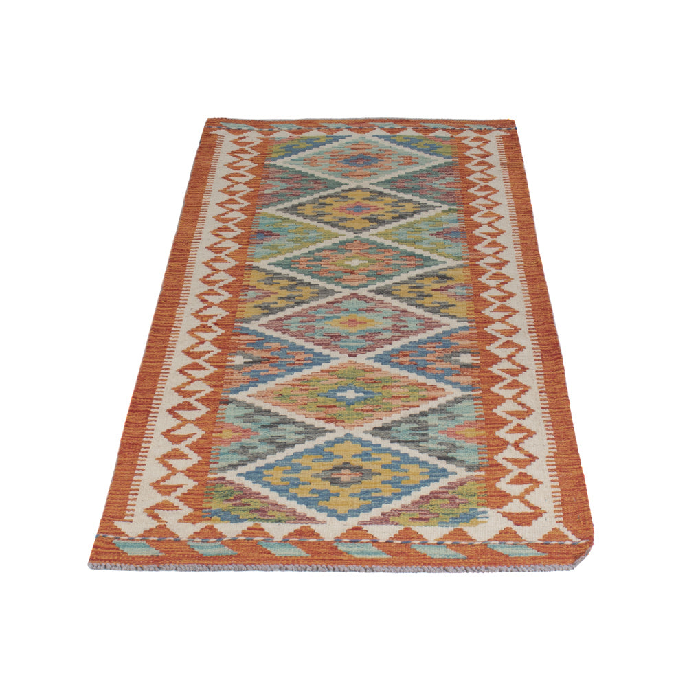 Runner Kelim Rug - Splash - 190 x 73 cm - multicolored
