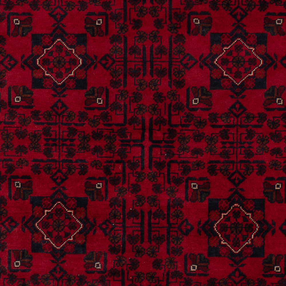 Afghan Rug - Kunduz - 242 x 161 cm - dark red