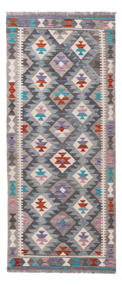 Runner Kelim Rug - Splash - 195 x 82 cm - multicolored