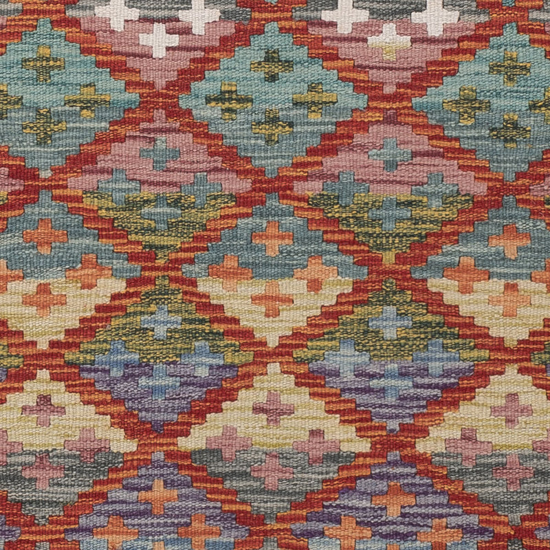 Runner Kelim Rug - Splash - 198 x 82 cm - multicolored