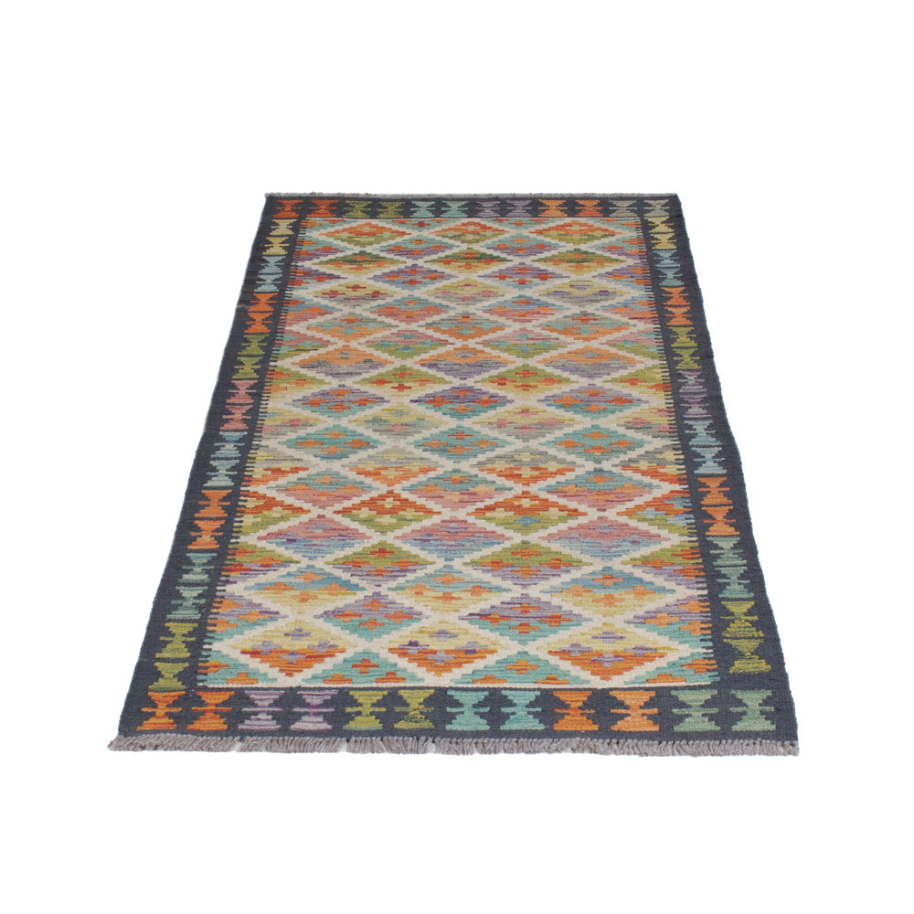 Runner Kelim Rug - Splash - 194 x 81 cm - multicolored