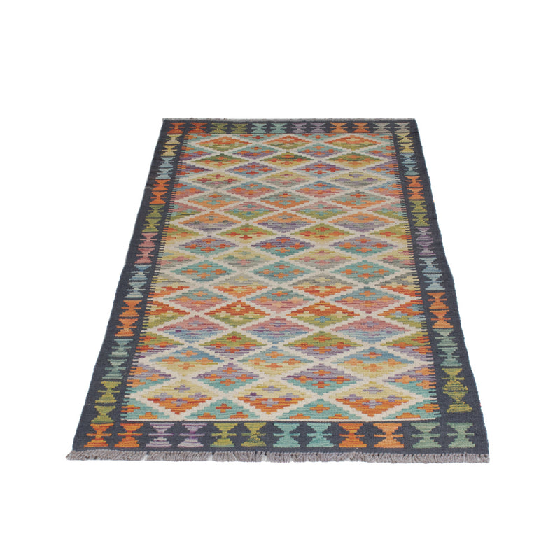 Runner Kelim Rug - Splash - 194 x 81 cm - multicolored